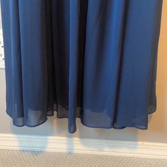 Bisou Bisou Navy Blue Spaghetti Strap Maxi Dress in Size 6 - Picture 5 of 5